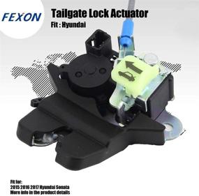 img 1 attached to 🔧 FEXON Trunk Latch Actuator Replacement for Hyundai Sonata 2015 2016, Compatible with Rear Hatch Tailgate Door part number 81230-C1010
