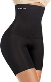 img 4 attached to 👖 Burvogue Shapewear: Tummy Control-Butt Lifter High Waisted Shaper Shorts for Women - Get Your Perfect Silhouette!