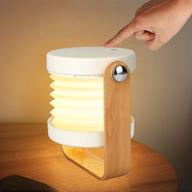 🔦 versatile portable retractable lantern lamp: touch control, dimmable night light & usb rechargeable desk reading lantern lights логотип