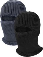 🧣 winter warm knitted balaclava neck warmer hat: stay cozy and protected during outdoor sports logo