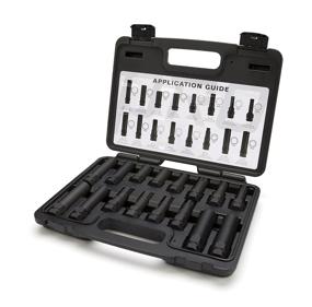 img 4 attached to 🔧 Steelman Pro 16-Piece Locking Lug Nut Master Key Set for Auto Mechanics - Variety of Spline Star, Hex Style Keys with Thin-Walled, Extra-Long Design to Protect Wheels - Double-Hex Heads