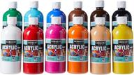 🎨 sargent art 16oz acrylic paint assortment, 12 colors, bottles, sarad, count logo