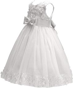 img 3 attached to Acecharming Floral Hemline Wedding Party Children's Dresses