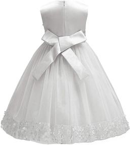 img 2 attached to Acecharming Floral Hemline Wedding Party Children's Dresses