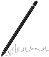 🖊️ black stylus pens for touch screens, compatible with apple devices, universal for iphone/ipad pro/mini/air/android and other touchscreens – magnetism cover cap included logo
