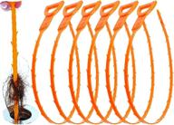 🚿 yoleto 6 pack drain clog remover: unclog shower, bathtub, and sink with 20-inch orange cleaner stick logo