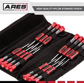img 1 attached to 🔧 Premium ARES 70602-14-Piece Precision Screwdriver Set with S2 Steel Shafts & Storage Pouch - Phillips, Slotted, Torx, & Pentalobe Sizes