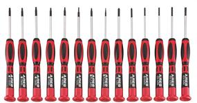 img 4 attached to 🔧 Premium ARES 70602-14-Piece Precision Screwdriver Set with S2 Steel Shafts & Storage Pouch - Phillips, Slotted, Torx, & Pentalobe Sizes