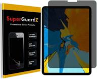 🔒 superguardz ipad pro 11 (2021/2020/2018), ipad air (4th gen, 2020) privacy screen protector - anti-spy, anti-scratch, anti-shock logo