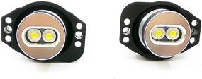 img 2 attached to Xinctai LED Angel Eyes Halo Ring Marker Light Bulb Headlight Совместим с BMW E90 E91 Pre-Facelift 325i, 325xi, 328i, 328xi, 330i, 330xi, 335i, 335xi (синий)