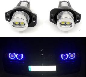 img 4 attached to Xinctai LED Angel Eyes Halo Ring Marker Light Bulb Headlight Совместим с BMW E90 E91 Pre-Facelift 325i, 325xi, 328i, 328xi, 330i, 330xi, 335i, 335xi (синий)