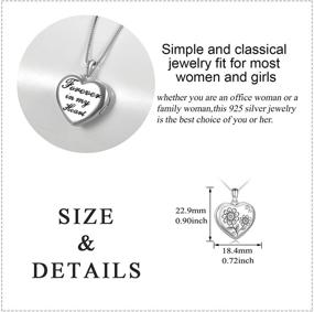 img 1 attached to LUHE Sterling Silver Sunflower Locket Necklace: A Timeless Keepsake for Loved Ones