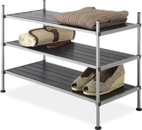 img 4 attached to 👠 Whitmor 3-Tier Shoe Rack and Home Organizer - Closet Storage Shelves
