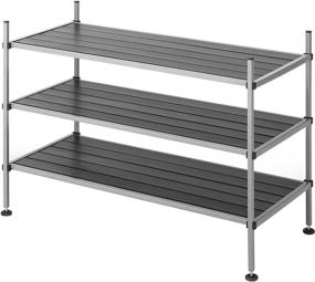 img 2 attached to 👠 Whitmor 3-Tier Shoe Rack and Home Organizer - Closet Storage Shelves