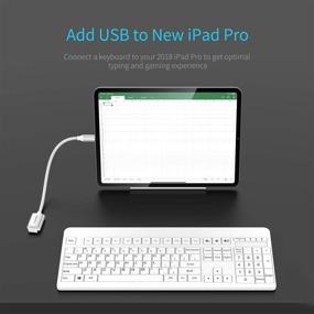 img 1 attached to 🇷🇺 LENTION адаптер USB C к USB 3.0 - переходник Type C мужской на USB 3.0 женский для MacBook Pro, iPad Pro, Chromebook, телефона/планшета - серебристый (CB-C6-1P)