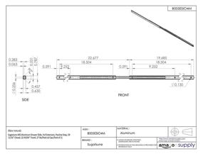 img 1 attached to Sugastune Aluminum Drawer Extension Positive Industrial Hardware in Drawer Slides