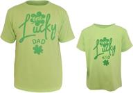 🍀 stylish lucky clover t-shirts for baby, daddy, and me for st patrick's day logo