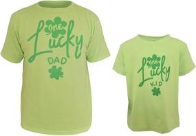 img 1 attached to 🍀 Stylish Lucky Clover T-Shirts for Baby, Daddy, and Me for St Patrick's Day