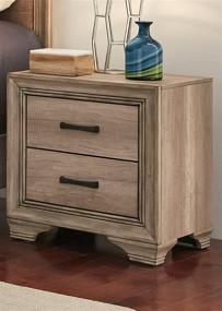 img 4 attached to 🌙 Sun Valley Nightstand by Liberty Furniture Industries, Sandstone Finish, 22 x 16 x 23 inches