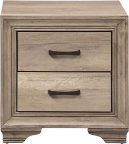 img 3 attached to 🌙 Sun Valley Nightstand by Liberty Furniture Industries, Sandstone Finish, 22 x 16 x 23 inches