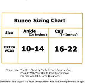 img 1 attached to Runee Zipper Compression Socks 20 30MmHg