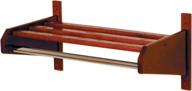 🧥 organize in style with the versatile 34-inch mahogany wooden mallet coat and hat rack logo