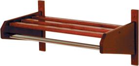 img 1 attached to 🧥 Organize in Style with the Versatile 34-Inch Mahogany Wooden Mallet Coat and Hat Rack