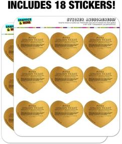 img 2 attached to Willy Wonka Golden Ticket Heart Planner Calendar Scrapbook Craft Stickers