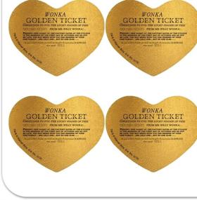img 3 attached to Willy Wonka Golden Ticket Heart Planner Calendar Scrapbook Craft Stickers