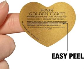img 1 attached to Willy Wonka Golden Ticket Heart Planner Calendar Scrapbook Craft Stickers