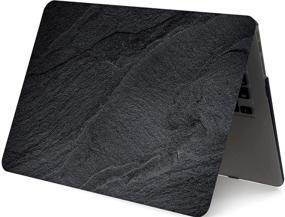 img 2 attached to Черный пластиковый чехол с жестким корпусом совместим с чехлом для MacBook Air 11 дюймов 2015 2014 2013 2012 модель выпуска:A1370 A1465.