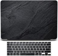 черный пластиковый чехол с жестким корпусом совместим с чехлом для macbook air 11 дюймов 2015 2014 2013 2012 модель выпуска:a1370 a1465. логотип