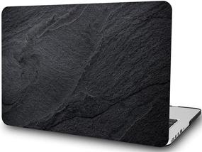 img 3 attached to Черный пластиковый чехол с жестким корпусом совместим с чехлом для MacBook Air 11 дюймов 2015 2014 2013 2012 модель выпуска:A1370 A1465.