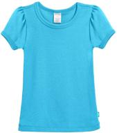 👚 girls' 100% cotton short sleeve puff tee tshirt by city threads - perfect for school and play logo