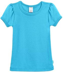 img 4 attached to 👚 Girls' 100% Cotton Short Sleeve Puff Tee Tshirt by City Threads - Perfect for School and Play