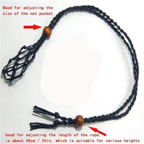 img 3 attached to 📿 Enhanced Necklace Cord: Adjustable Crystal Holder & Replacement Rope for Irregular Raw Stone DIY Jewelry