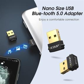 img 3 attached to 🖥️ USB 2.0 Bluetooth EDR Dongle for PC, Mini Bluetooth 5.0 Adapter for Desktop PC Laptop Compatible with Windows 10/8.1/8 /7 (Driver Installation Required)