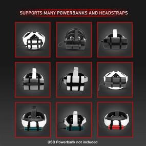 img 3 attached to 🔋 Optimized for Better SEO: Universal Battery Mount Kit for Oculus Quest 2 - Compatible with Any USB Power Bank, DeadEyeVR