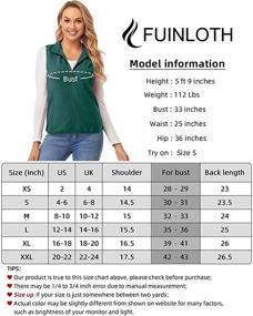 img 1 attached to Fuinloth Womens Sleeveless Classic Pockets Women's Clothing