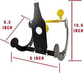 img 2 attached to 🎯 Atflbox Auto Resetting Spinner Target for .177 Airgun Rifle: Silhouette Design with Beer Bottle Silhouette - Best for Shooting Practice