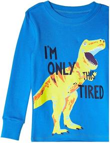 img 1 attached to 🦖 Spotted Zebra 6-Piece Snug Fit Dinoland Boys' Sleepwear & Robes Collection: Comfy and Stylish