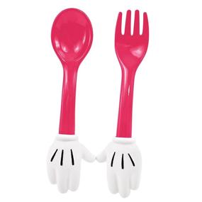 img 1 attached to 🐭 Disney Minnie Mouse Kitchen Utensil Set, Pink and White