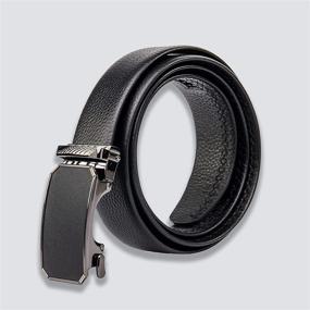 img 3 attached to Leather Ratchet Automatic Buckle Adjustable