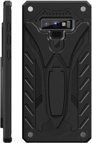 img 4 attached to 📱 Kitoo Samsung Galaxy Note 9 Case with Kickstand - Military Grade, 12ft. Drop Tested, Black