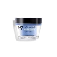 boots no7 lift and luminate night cream: effective skincare with 1.6 fl. oz. logo