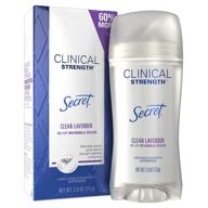 secret clinical strength invisible solid antiperspirant and deodorant review: clean lavender scent, 2.6 oz logo