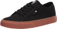 👟 dc men's manual skate black athletic shoes: maximum comfort and performance логотип