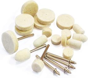 img 3 attached to 🔧 Felt Polishing Pad Set: Premium Wool Buffing Wheels & Accessories for Dremel Rotary Tools