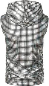 img 3 attached to 👕 ZEROYAA Hipster Metallic Sleeveless Kangaroo Men's Clothing: Trendy T-Shirts & Tanks for Stylish Gents!