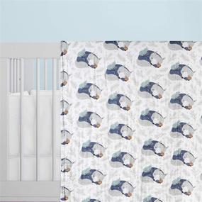 img 2 attached to 👶 Viviland 6-Layer Baby Muslin Blanket - 47x47 inches, 100% Cotton Toddler Quilt, Bath Towels for Boys and Girls